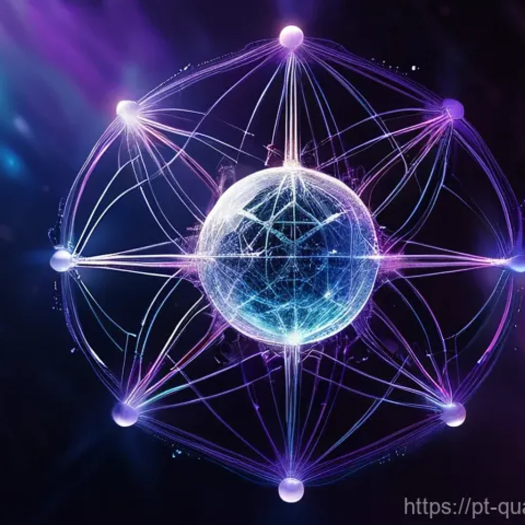 양자컴퓨터와 클라우드 컴퓨팅 - **Quantum Computing's Core Principles Visualized:**
    An ethereal, futuristic scene depicting the ...