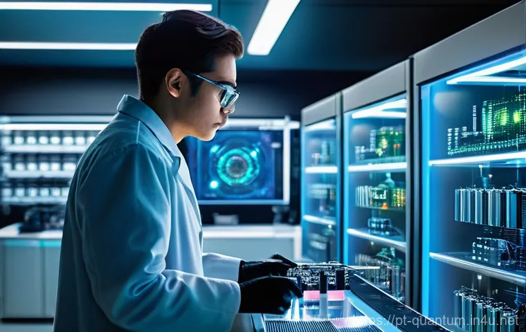 양자컴퓨터와 클라우드 컴퓨팅 - **Quantum Computing's Core Principles Visualized:**
    An ethereal, futuristic scene depicting the ...