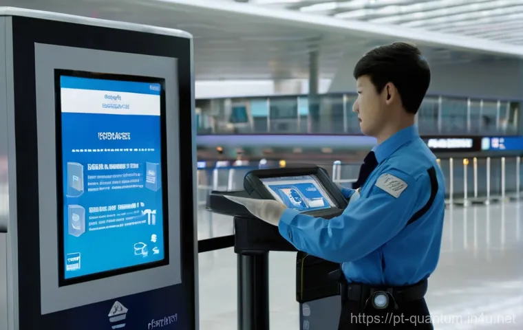 양자이미징 기술의 응용 분야 - **Medical Quantum Scan for Early Detection:**
    "A clean, futuristic medical clinic with soft, dif...