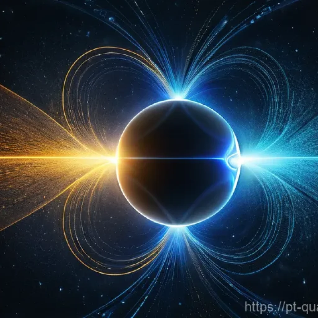 양자광학 기술의 발전 - **Quantum Superposition and Entanglement Visualization**
"A captivating abstract visualization d...